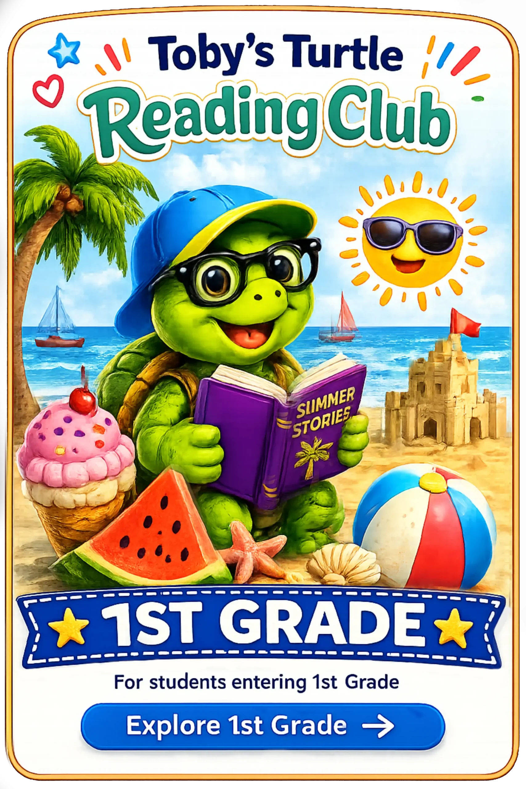 1st Grade June Summer Reading Pack