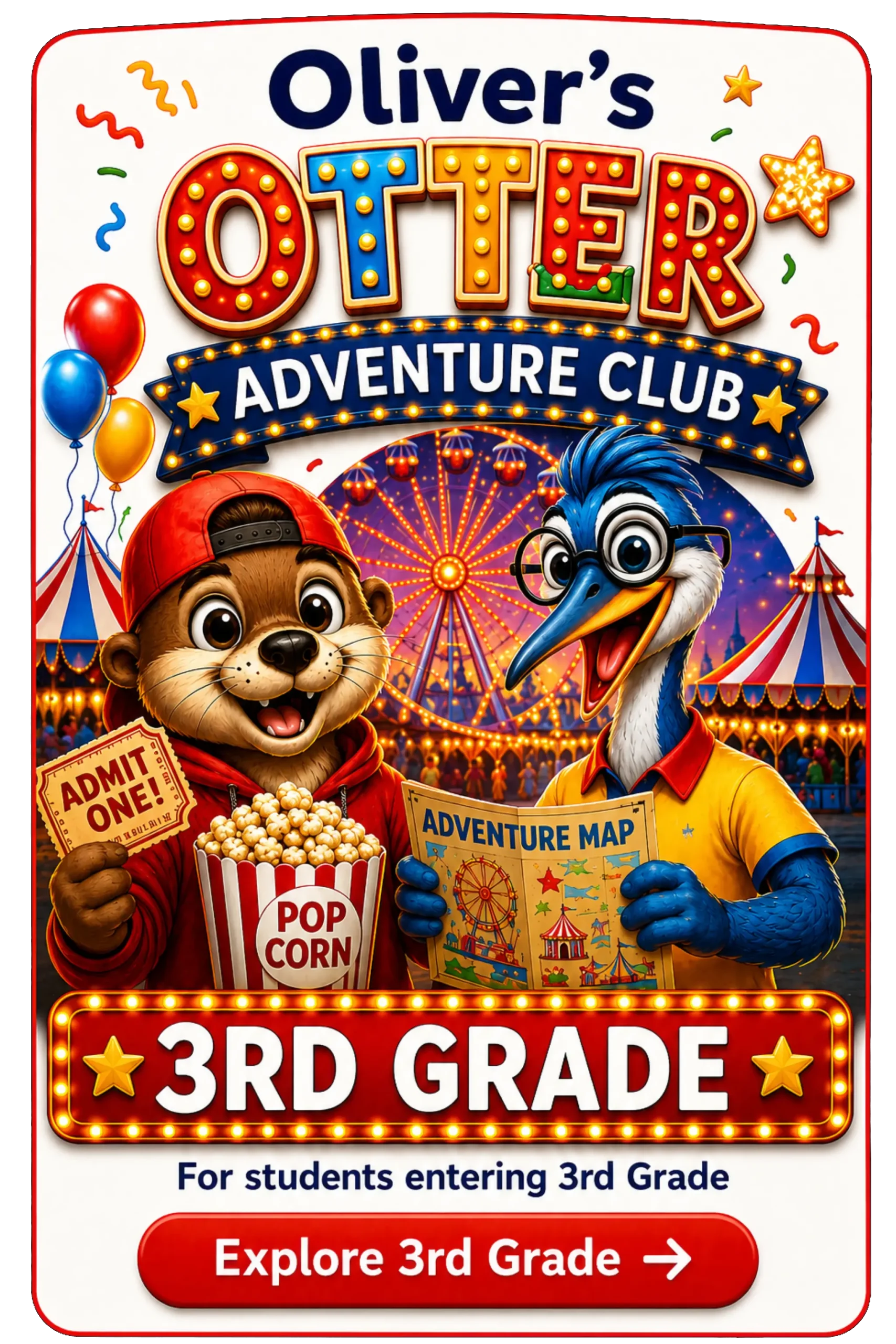 3rd Grade June Summer Reading Pack