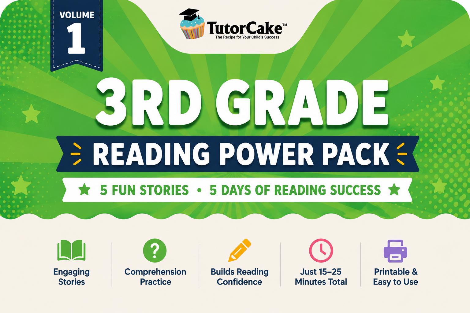 3rd Grade Reading Power Pack Vol 1